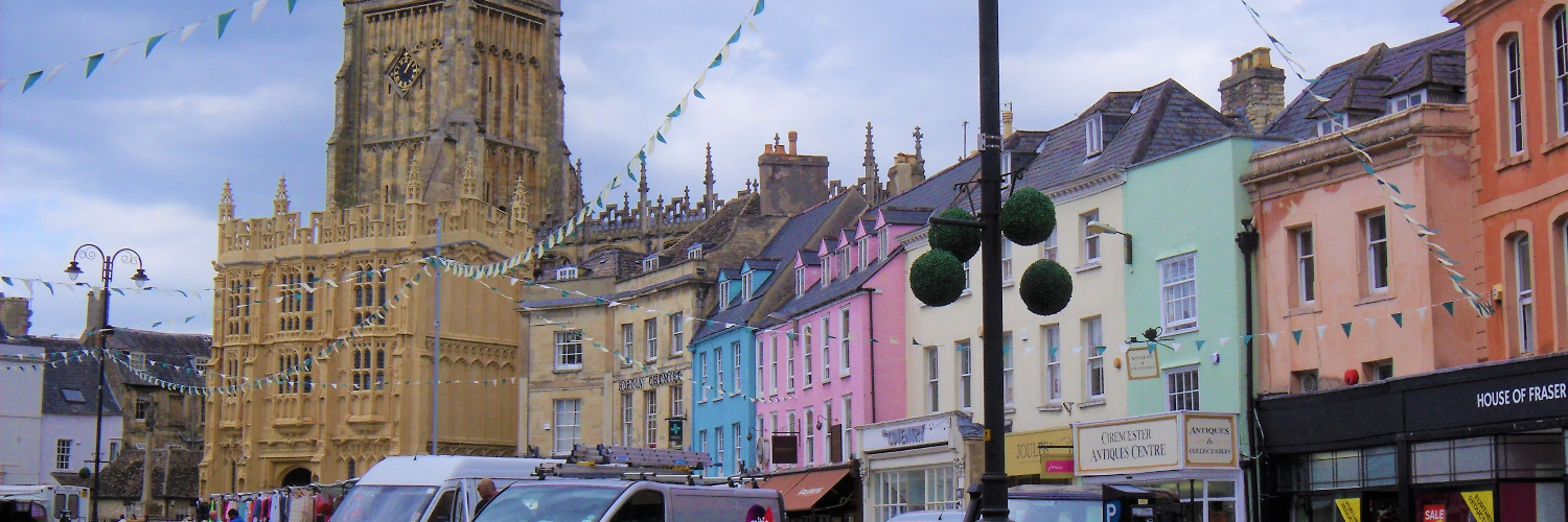 A view of Cirencester town